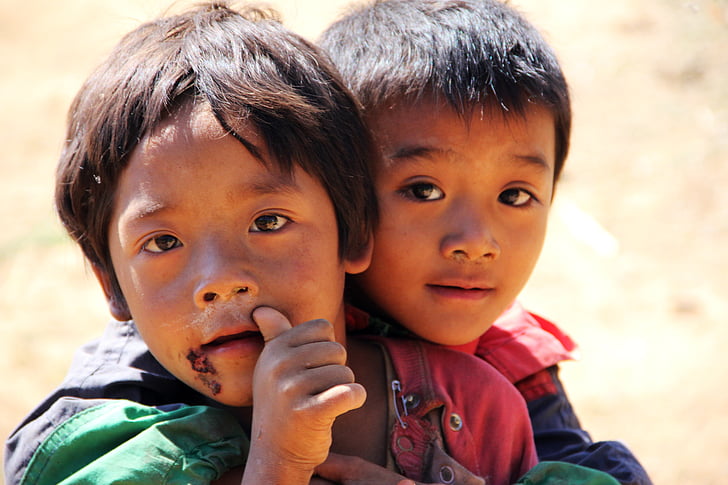 image of 2 boys in poverty